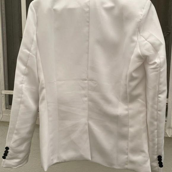 MEN’S SINGLE-BUTTON WHITE BLAZER - Picture 11 of 16